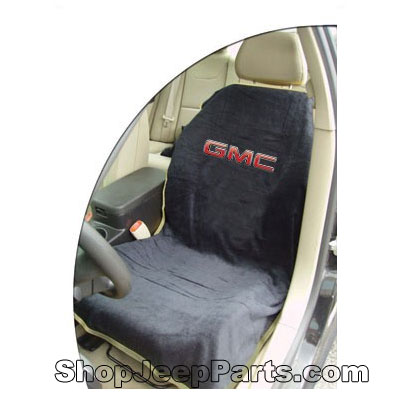 Seat Towel with GMC Logo Black
