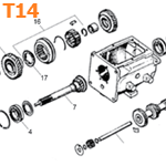 Warner T14 Transmission Parts